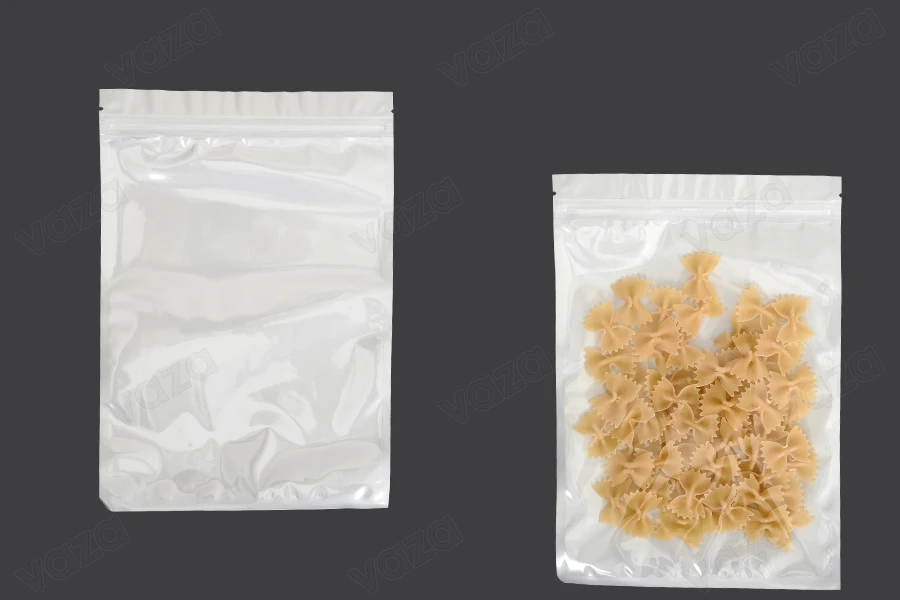 Σακουλάκια πλαστικά 180x260 mm με κλείσιμο zip, λευκή πίσω όψη και διάφανο μπροστά - 100 τμχ-εικόνα_προϊοντική