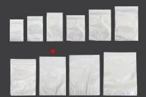Σακουλάκια πλαστικά 220x320 mm με κλείσιμο zip, λευκή πίσω όψη και διάφανο μπροστά - 100 τμχ Σακουλάκια πλαστικά 220x320 mm με κλείσιμο zip, λευκή πίσω όψη και διάφανο μπροστά - 100 τμχ