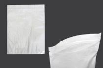 Σακουλάκια πλαστικά 260x340 mm με κλείσιμο zip, λευκή πίσω όψη και διάφανο μπροστά- 100 τμχ Σακουλάκια πλαστικά 260x340 mm με κλείσιμο zip, λευκή πίσω όψη και διάφανο μπροστά- 100 τμχ