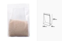 Σακουλάκια τύπου Doy Pack διάφανα με κλείσιμο "zip" και δυνατότητα σφράγισης με θερμοκόλληση 180x80x280 mm - 50 τμχ