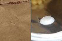 Σακουλάκια αλουμινίου τύπου Doy Pack με βαλβίδα, εξωτερική χάρτινη επένδυση κραφτ, κλείσιμο με θερμοκόλληση, άνοιγμα με ταινία ασφαλείας και χρήση του zipper, ιδανικά για σκόνη καφέ 135x80x255 mm - 25 τμχ