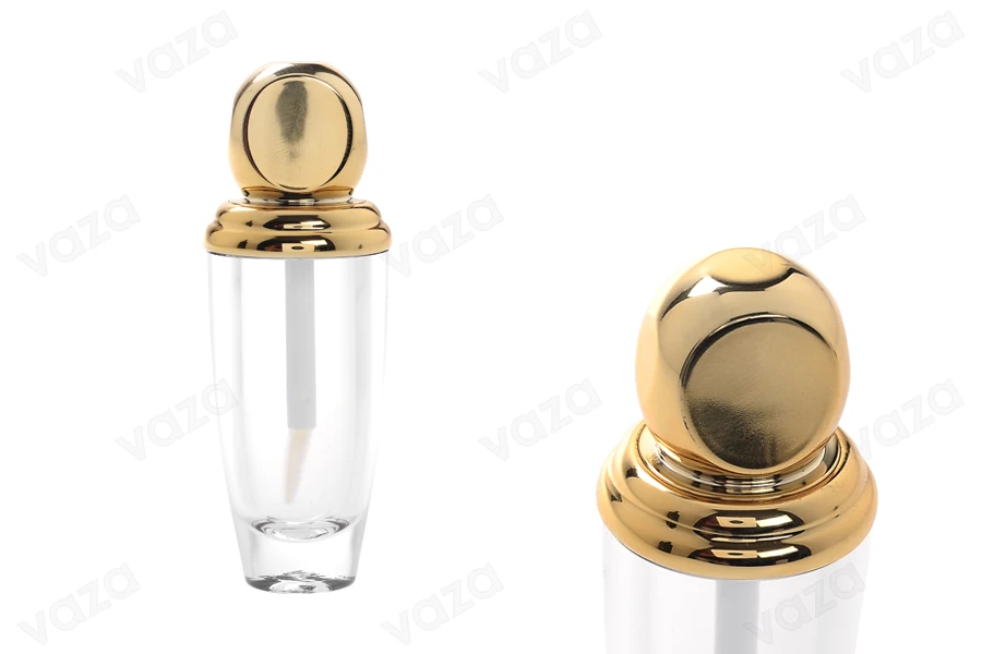 Lipglosshülse 10 ml gold-transparent-produktbild