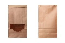 Kraft Beutel 120x60x245 mm mit Sichtfenster und Draht (tin tie) Kraft Beutel 120x60x245 mm mit Sichtfenster und Draht (tin tie)