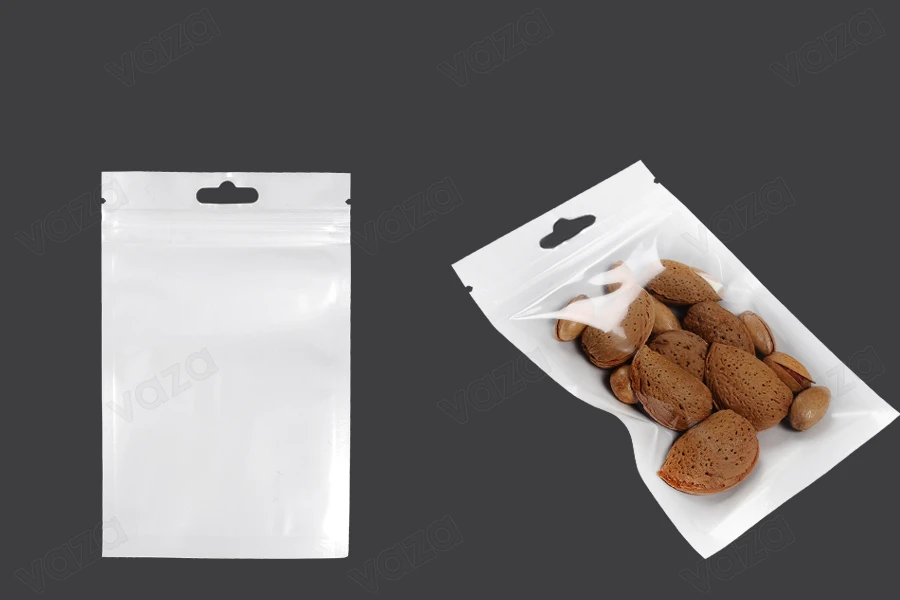 Σακουλάκια πλαστικά με κλείσιμο zip 90x140 mm, λευκή πίσω όψη και διάφανο μπροστά, με τρύπα και δυνατότητα σφράγισης με θερμοκόλληση - 100 τμχ Σακουλάκια πλαστικά με κλείσιμο zip 90x140 mm, λευκή πίσω όψη και διάφανο μπροστά, με τρύπα και δυνατότητα σφράγισης με θερμοκόλληση - 100 τμχ-εικόνα_προϊοντική