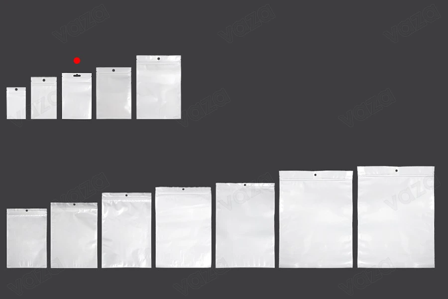 Σακουλάκια πλαστικά με κλείσιμο zip 90x140 mm, λευκή πίσω όψη και διάφανο μπροστά, με τρύπα και δυνατότητα σφράγισης με θερμοκόλληση - 100 τμχ Σακουλάκια πλαστικά με κλείσιμο zip 90x140 mm, λευκή πίσω όψη και διάφανο μπροστά, με τρύπα και δυνατότητα σφράγισης με θερμοκόλληση - 100 τμχ-εικόνα_σύνθεση