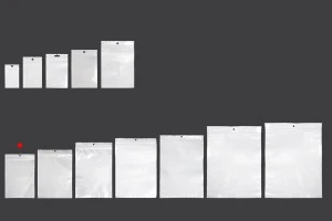 Σακουλάκια πλαστικά με κλείσιμο zip 160x240 mm, λευκή πίσω όψη και διάφανο μπροστά, με τρύπα και δυνατότητα σφράγισης με θερμοκόλληση - 100 τμχ-5