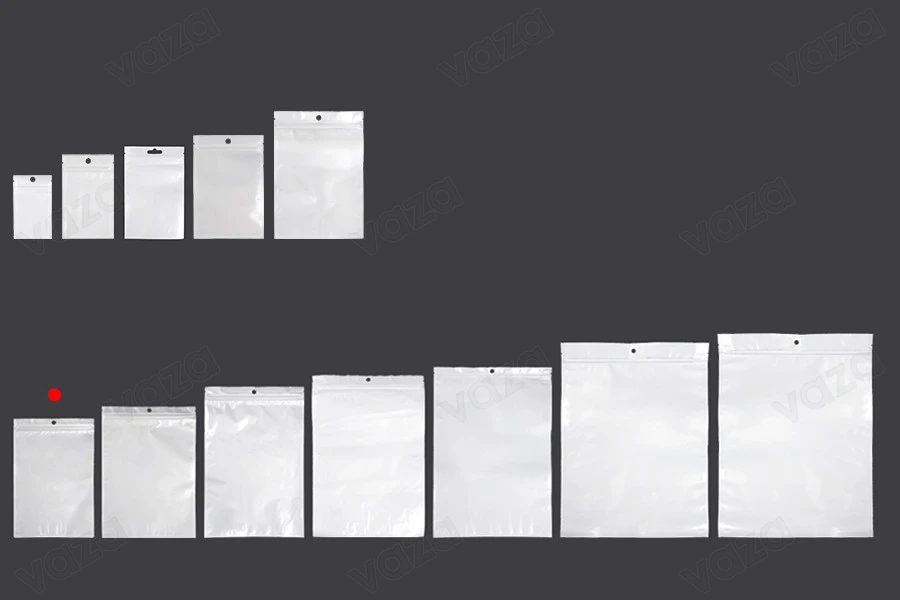 Σακουλάκια πλαστικά με κλείσιμο zip 160x240 mm, λευκή πίσω όψη και διάφανο μπροστά, με τρύπα και δυνατότητα σφράγισης με θερμοκόλληση - 100 τμχ Σακουλάκια πλαστικά με κλείσιμο zip 160x240 mm, λευκή πίσω όψη και διάφανο μπροστά, με τρύπα και δυνατότητα σφράγισης με θερμοκόλληση - 100 τμχ-εικόνα_σύνθεση