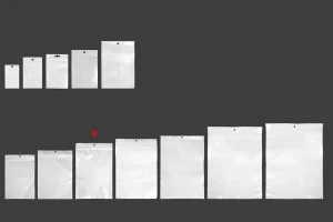 Σακουλάκια πλαστικά με κλείσιμο zip 200x300 mm, λευκή πίσω όψη και διάφανο μπροστά, με τρύπα και δυνατότητα σφράγισης με θερμοκόλληση - 100 τμχ-6
