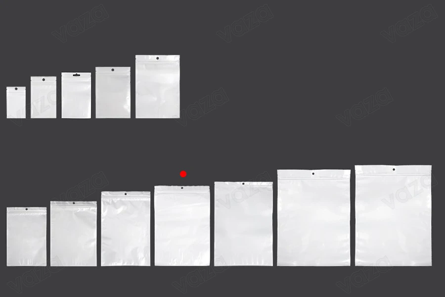 Σακουλάκια πλαστικά με κλείσιμο zip 220x320 mm, λευκή πίσω όψη και διάφανο μπροστά, με τρύπα και δυνατότητα σφράγισης με θερμοκόλληση - 100 τμχ Σακουλάκια πλαστικά με κλείσιμο zip 220x320 mm, λευκή πίσω όψη και διάφανο μπροστά, με τρύπα και δυνατότητα σφράγισης με θερμοκόλληση - 100 τμχ-εικόνα_σύνθεση