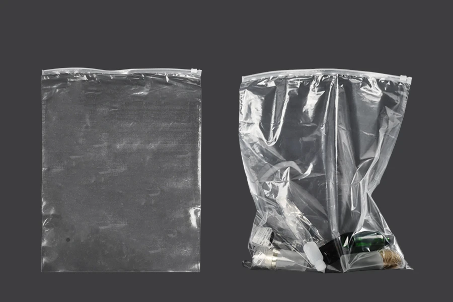 Σακουλάκια με κλείσιμο zip 350x450 mm πλαστικά, διαφανή - 50 τμχ Σακουλάκια με κλείσιμο zip 350x450 mm πλαστικά, διαφανή - 50 τμχ