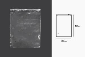 Sachets en plastique avec fermeture éclair 350 x 450 mm, transparents - 50 pcs-2