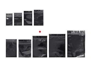 Sachets en aluminium avec fermeture éclair 160 x 240 mm, face avant transparente et possibilité de thermoscellage - 100 pcs-9