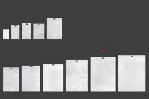 Σακουλάκια πλαστικά με κλείσιμο zip 250x350 mm, λευκή πίσω όψη, διάφανο μπροστά και τρύπα eurohole - 100 τμχ Σακουλάκια πλαστικά με κλείσιμο zip 250x350 mm, λευκή πίσω όψη, διάφανο μπροστά και τρύπα eurohole - 100 τμχ