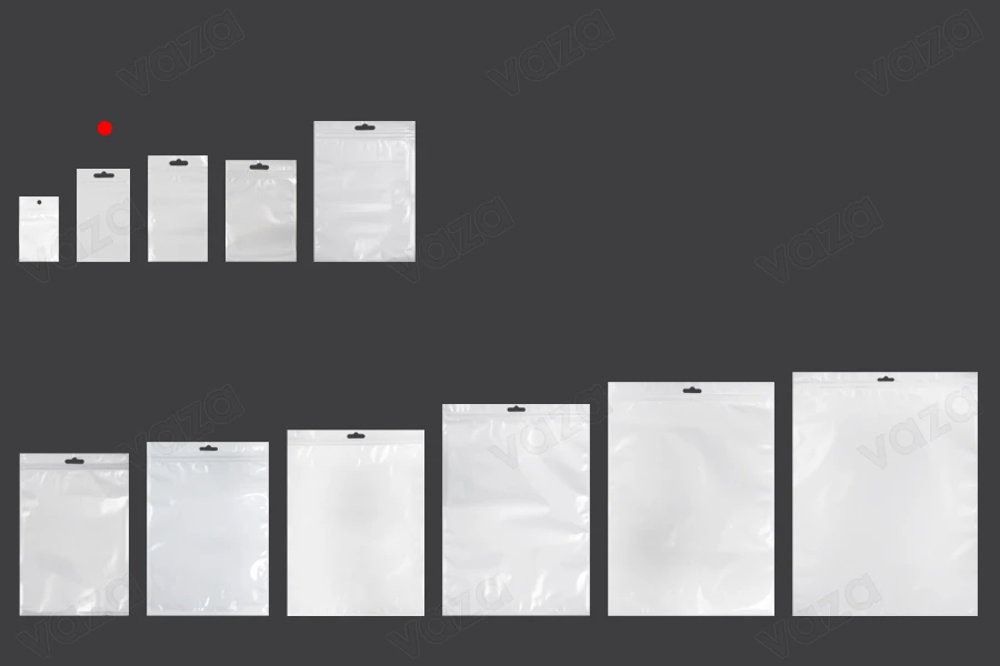 Σακουλάκια πλαστικά με κλείσιμο zip 80x138 mm, λευκή πίσω όψη, διάφανο μπροστά και τρύπα eurohole - 100 τμχ Σακουλάκια πλαστικά με κλείσιμο zip 80x138 mm, λευκή πίσω όψη, διάφανο μπροστά και τρύπα eurohole - 100 τμχ-εικόνα_σύνθεση