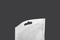 Σακουλάκια πλαστικά με κλείσιμο zip 160x240 mm, λευκή πίσω όψη, διάφανο μπροστά και τρύπα eurohole - 100 τμχ