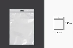 Σακουλάκια πλαστικά με κλείσιμο zip 160x240 mm, λευκή πίσω όψη, διάφανο μπροστά και τρύπα eurohole - 100 τμχ-2