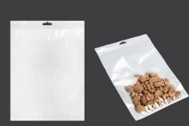 Σακουλάκια πλαστικά με κλείσιμο zip 220x300 mm, λευκή πίσω όψη, διάφανο μπροστά και τρύπα eurohole - 100 τμχ Σακουλάκια πλαστικά με κλείσιμο zip 220x300 mm, λευκή πίσω όψη, διάφανο μπροστά και τρύπα eurohole - 100 τμχ