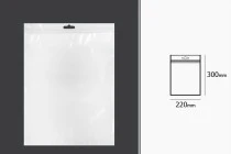Σακουλάκια πλαστικά με κλείσιμο zip 220x300 mm, λευκή πίσω όψη, διάφανο μπροστά και τρύπα eurohole - 100 τμχ Σακουλάκια πλαστικά με κλείσιμο zip 220x300 mm, λευκή πίσω όψη, διάφανο μπροστά και τρύπα eurohole - 100 τμχ