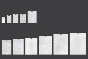 Σακουλάκια πλαστικά με κλείσιμο zip 230x330 mm, λευκή πίσω όψη, διάφανο μπροστά και τρύπα eurohole - 100 τμχ-3