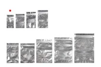 Σακουλάκια αλουμινίου με κλείσιμο "zip" 70x130 mm, διάφανη μπροστά πλευρά και δυνατότητα σφράγισης με θερμοκόλληση - 100 τμχ Σακουλάκια αλουμινίου με κλείσιμο "zip" 70x130 mm, διάφανη μπροστά πλευρά και δυνατότητα σφράγισης με θερμοκόλληση - 100 τμχ