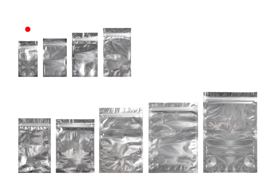 Σακουλάκια αλουμινίου με κλείσιμο "zip" 70x130 mm, διάφανη μπροστά πλευρά και δυνατότητα σφράγισης με θερμοκόλληση - 100 τμχ Σακουλάκια αλουμινίου με κλείσιμο "zip" 70x130 mm, διάφανη μπροστά πλευρά και δυνατότητα σφράγισης με θερμοκόλληση - 100 τμχ
