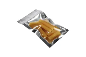 Sachets en aluminium avec fermeture éclair 70 x 130 mm, face avant transparente et possibilité de thermoscellage - 100 pcs-6