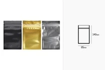 Σακουλάκια αλουμινίου με κλείσιμο "zip" 85x140 mm, διάφανη μπροστά πλευρά και δυνατότητα σφράγισης με θερμοκόλληση - 100 τμχ Σακουλάκια αλουμινίου με κλείσιμο "zip" 85x140 mm, διάφανη μπροστά πλευρά και δυνατότητα σφράγισης με θερμοκόλληση - 100 τμχ