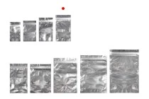 Σακουλάκια αλουμινίου με κλείσιμο "zip" 100x175 mm, διάφανη μπροστά πλευρά και δυνατότητα σφράγισης με θερμοκόλληση - 100 τμχ Σακουλάκια αλουμινίου με κλείσιμο "zip" 100x175 mm, διάφανη μπροστά πλευρά και δυνατότητα σφράγισης με θερμοκόλληση - 100 τμχ