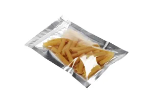 Sachets en aluminium avec fermeture éclair 120 x 200 mm, face avant transparente et possibilité de thermoscellage - 100 pcs-6