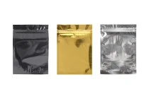 Σακουλάκια αλουμινίου με κλείσιμο "zip" 140x200 mm, διάφανη μπροστά πλευρά και δυνατότητα σφράγισης με θερμοκόλληση - 100 τμχ Σακουλάκια αλουμινίου με κλείσιμο "zip" 140x200 mm, διάφανη μπροστά πλευρά και δυνατότητα σφράγισης με θερμοκόλληση - 100 τμχ