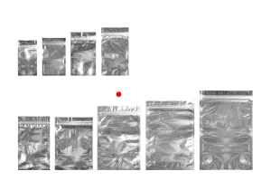 Sachets en aluminium avec fermeture éclair 160 x 240 mm, face avant transparente et possibilité de thermoscellage - 100 pcs-7