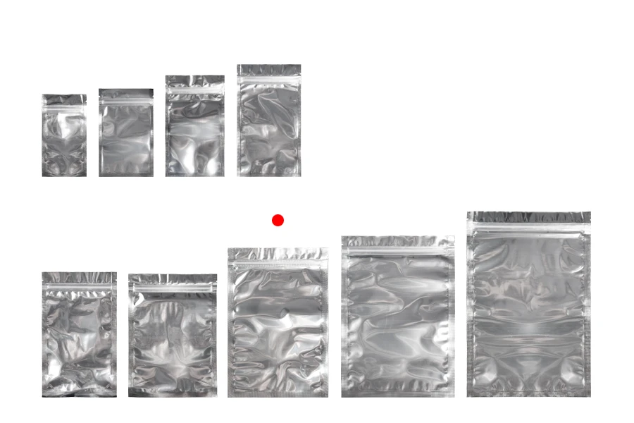 Σακουλάκια αλουμινίου με κλείσιμο "zip" 160x240 mm, διάφανη μπροστά πλευρά και δυνατότητα σφράγισης με θερμοκόλληση - 100 τμχ Σακουλάκια αλουμινίου με κλείσιμο "zip" 160x240 mm, διάφανη μπροστά πλευρά και δυνατότητα σφράγισης με θερμοκόλληση - 100 τμχ