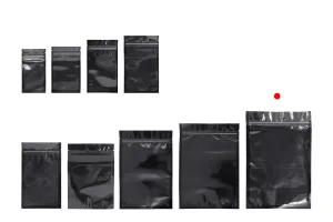 Sachets en aluminium avec fermeture éclair 200 x 300 mm, face avant transparente et possibilité de thermoscellage - 100 pcs-8