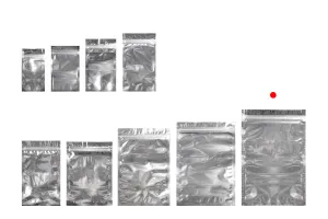 Sachets en aluminium avec fermeture éclair 200 x 300 mm, face avant transparente et possibilité de thermoscellage - 100 pcs-7