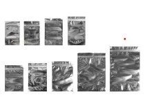 Σακουλάκια τύπου Doy Pack 200x50x300 mm αλουμινίου πίσω πλευρά, διάφανο μπροστά με κλείσιμο "zip" και δυνατότητα σφράγισης με θερμοκόλληση - 100 τμχ
