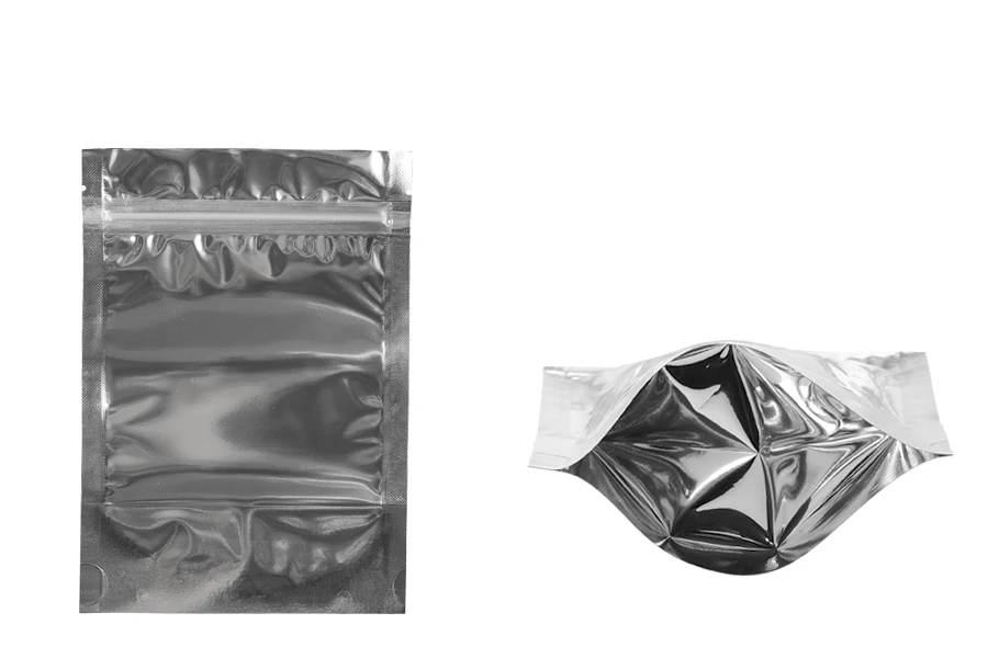 Σακουλάκια τύπου Doy Pack 120x40x170 mm αλουμινίου πίσω πλευρά, διάφανο μπροστά με κλείσιμο "zip" και δυνατότητα σφράγισης με θερμοκόλληση - 100 τμχ Σακουλάκια τύπου Doy Pack 120x40x170 mm αλουμινίου πίσω πλευρά, διάφανο μπροστά με κλείσιμο "zip" και δυνατότητα σφράγισης με θερμοκόλληση - 100 τμχ