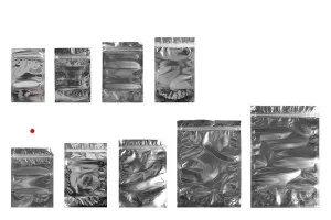 Σακουλάκια τύπου Doy Pack 120x40x170 mm αλουμινίου πίσω πλευρά, διάφανο μπροστά με κλείσιμο "zip" και δυνατότητα σφράγισης με θερμοκόλληση - 100 τμχ-3