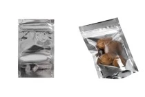 Σακουλάκια τύπου Doy Pack 80x30x130 mm αλουμινίου πίσω πλευρά, διάφανο μπροστά με κλείσιμο "zip" και δυνατότητα σφράγισης με θερμοκόλληση - 100 τμχ Σακουλάκια τύπου Doy Pack 80x30x130 mm αλουμινίου πίσω πλευρά, διάφανο μπροστά με κλείσιμο "zip" και δυνατότητα σφράγισης με θερμοκόλληση - 100 τμχ