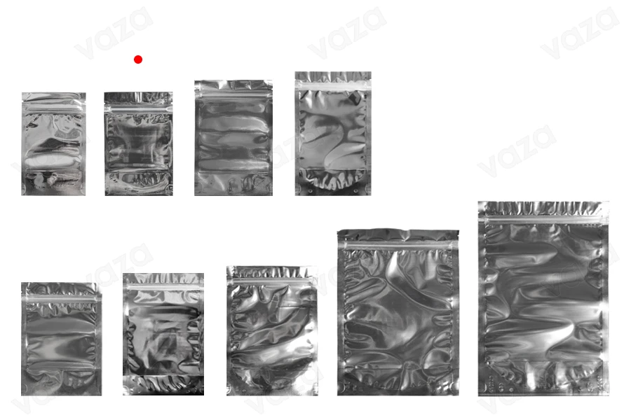 Σακουλάκια τύπου Doy Pack 90x30x140 mm αλουμινίου πίσω πλευρά, διάφανο μπροστά με κλείσιμο "zip" και δυνατότητα σφράγισης με θερμοκόλληση - 100 τμχ Σακουλάκια τύπου Doy Pack 90x30x140 mm αλουμινίου πίσω πλευρά, διάφανο μπροστά με κλείσιμο "zip" και δυνατότητα σφράγισης με θερμοκόλληση - 100 τμχ-εικόνα_σύνθεση
