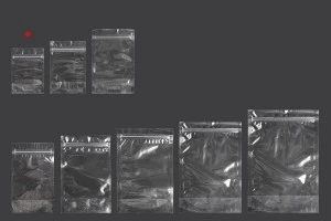 Sacchetti tipo Doy Pack 90x30x130 mm trasparenti con chiusura a zip e possibilità di sigillare con termosaldatura – 100 pz-4