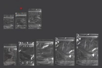 Sacchetti tipo Doy Pack 100x30x150 mm trasparenti con chiusura a zip e possibilità di sigillare con termosaldatura – 100 pz