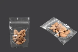 Sacchetti tipo Doy Pack 100x30x150 mm trasparenti con chiusura a zip e possibilità di sigillare con termosaldatura – 100 pz-5
