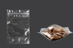 Sacchetti tipo Doy Pack 140x40x220 mm trasparenti con chiusura a zip e possibilità di sigillare con termosaldatura – 100 pz-1