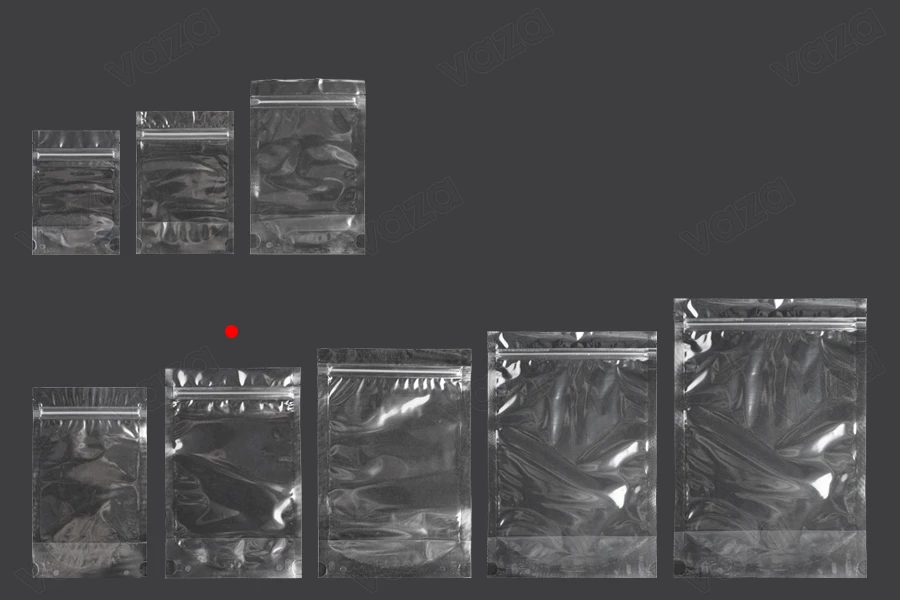 Sachets de type Doypack 140 x 40 x 220 mm transparents avec fermeture zip et possibilité de fermeture par thermoscellage - 100 pcs Sachets de type Doypack 140 x 40 x 220 mm transparents avec fermeture zip et possibilité de fermeture par thermoscellage - 100 pcs-εικόνα_σύνθεση