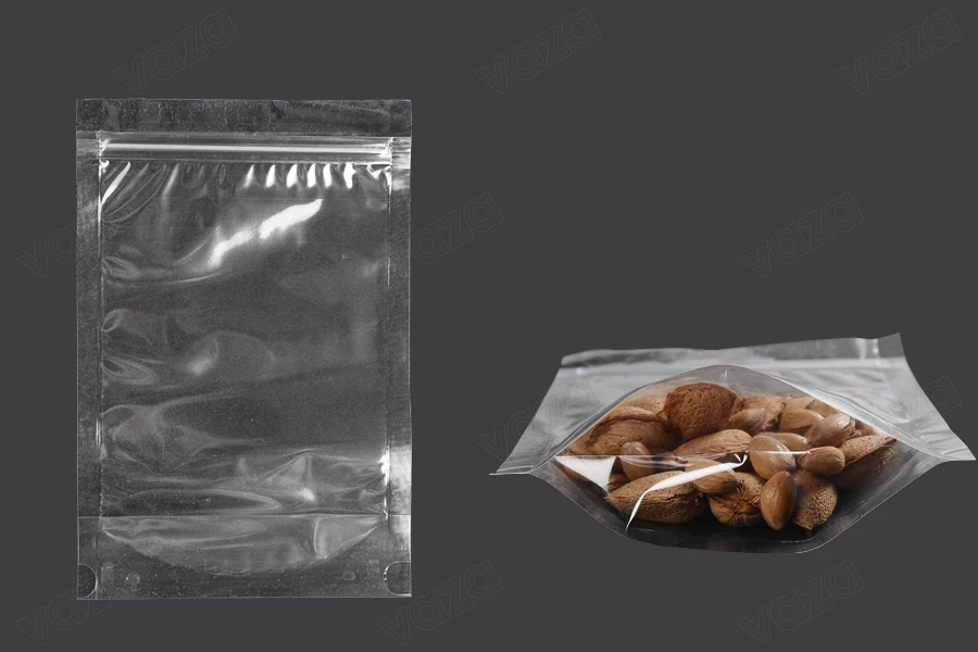 Standbodenbeutel 160x40x240mm transparent mit Druckverschluss -100 Stücke-εικόνα_προϊοντική