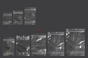 Sacchetti tipo Doy Pack 160x40x240 mm trasparenti con chiusura a zip e possibilità di sigillare con termosaldatura – 100 pz-4