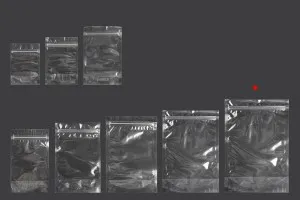 Sacchetti tipo Doy Pack 200x50x295 mm trasparenti con chiusura a zip e possibilità di sigillare con termosaldatura – 100 pz-4