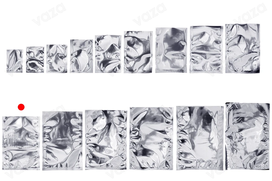 Sacs en aluminium 150 x 220 mm avec possibilité de thermoscellage - 100 pièces Sacs en aluminium 150 x 220 mm avec possibilité de thermoscellage - 100 pièces-photo_groupe