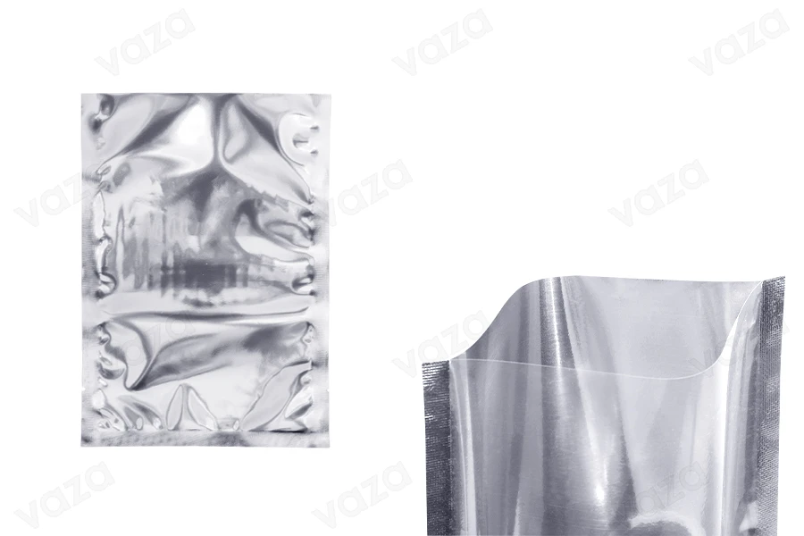 Sacs en aluminium 150 x 220 mm avec possibilité de thermoscellage - 100 pièces Sacs en aluminium 150 x 220 mm avec possibilité de thermoscellage - 100 pièces-photo_produit