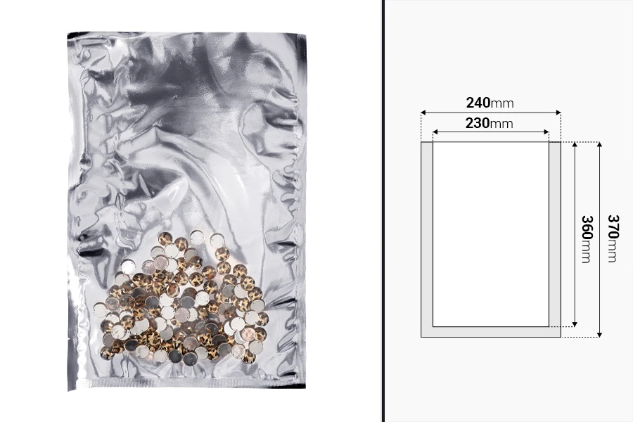 Σακουλάκια αλουμινίου 240x370 mm με δυνατότητα σφράγισης με θερμοκόλληση - 100 τμχ Σακουλάκια αλουμινίου 240x370 mm με δυνατότητα σφράγισης με θερμοκόλληση - 100 τμχ